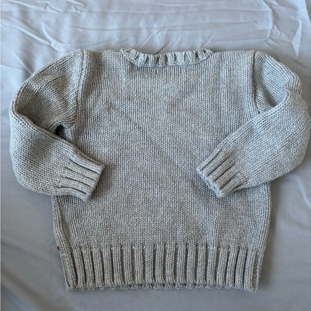 Ralph Lauren Gray Knit Sweater with Flag Design - Picture 8 of 8